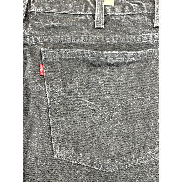 VTG Levi's 505 Jeans Mens 40x30 (38x29) Black Regular Fit Straight Leg Denim USA - Picture 11 of 12